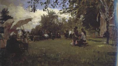 Ilia Efimovich Repin At the Academic Dacha (nn02) china oil painting image